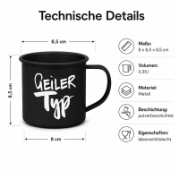 Geiler Typ Metall Becher