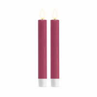 Stabkerzen Magenta 2er Set