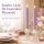 Deluxe Homeart LED Stabkerze 2er Set Violett