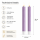 Deluxe Homeart LED Stabkerze 2er Set Violett