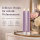 Deluxe Homeart LED Stabkerze 2er Set Violett