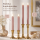 Deluxe Homeart LED Stabkerze 2er Set Rose