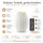 LED Kerze Deluxe Homeart Rillenkerze Ovale Formkerze aus Echtwachs mit hochwertigem Wachsspiegel - ( Weiß )