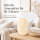 LED Kerze Deluxe Homeart Rillenkerze Ovale Formkerze aus Echtwachs mit hochwertigem Wachsspiegel - ( Cream )