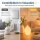 LED Kerze Deluxe Homeart Rillenkerze Ovale Formkerze aus Echtwachs mit hochwertigem Wachsspiegel - ( Cream )