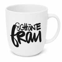 Schöne Frau Porzellan Becher – 350 ml