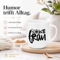 Schöne Frau Porzellan Becher – 350 ml
