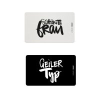 Geiler Typ & Schöne Frau Frühstücksbrett 2er-SET