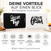 Geiler Typ & Schöne Frau Frühstücksbrett 2er-SET