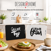 Geiler Typ & Schöne Frau Frühstücksbrett 2er-SET