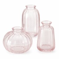 Boltze Home Vasenset Anika Rosa 3-teilig aus Glas