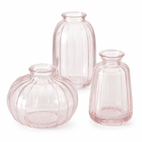 Boltze Home Vasenset Anika Rosa 3-teilig aus Glas