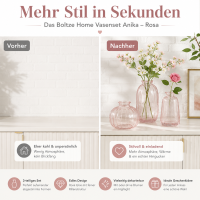 Glasvase Anika 3er-SET - Rosa
