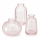 Boltze Home Vasenset Anika Rosa 3-teilig aus Glas