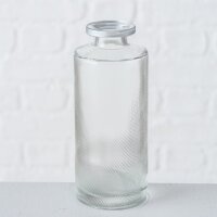 Vase im 3er Set aus Glas in Flaschenform Tischdekoration