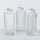 Vase im 3er Set aus Glas in Flaschenform Tischdekoration