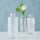 Vase im 3er Set aus Glas in Flaschenform Tischdekoration