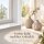 Deko Vase Beige Set 11cm Greige - Steingut Vase geometrisch matt