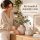 Deko Vase Beige Set 11cm Greige - Steingut Vase geometrisch matt