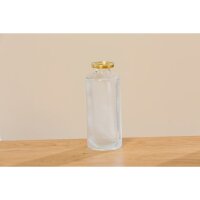 Vase im 3er Set aus Glas in Flaschenform Tischdekoration