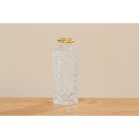 Vase im 3er Set aus Glas in Flaschenform Tischdekoration