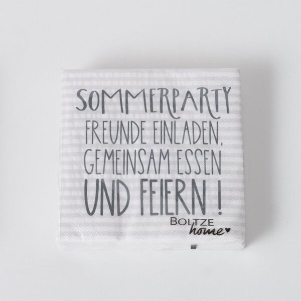 Schwarz-Weiß Streifen Party Set - 122 Teile Für Bis Zu 40 Gäste