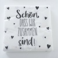 Servietten " Schön " 3er Set 60 Stück Papierservietten 33x 33 cm