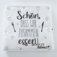 Servietten " Schön " 3er Set 60 Stück Papierservietten 33x 33 cm