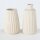 Deko Vase im 2er Set aus Keramik Mattes Design Beige