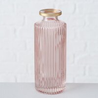 Vase im 3er Set aus Glas in Flaschenform Tischdekoration