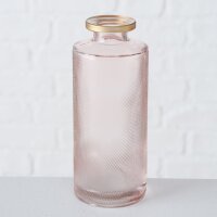 Vase im 3er Set aus Glas in Flaschenform Tischdekoration