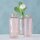 Vase im 3er Set aus Glas in Flaschenform Tischdekoration