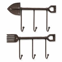 Boltze Garderobenhaken Tibeta 2er Set – Gusseisen...