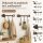 Boltze Garderobenhaken Tibeta 2er Set – Gusseisen Wandhaken in Braun