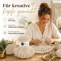 Baumwollkordel 5mm 100m Natur - Makramee Kordel Golden Natural