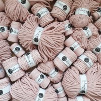 Baumwollkordeln - Flechtkordeln 5 mm - 100m Pastel Pink