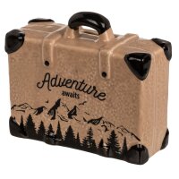 OOTB Spardose Koffer, Travel, ca. 14,8 x 6 x 13 cm, aus Keramik