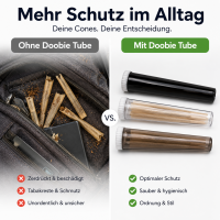 Aufbewahrungsröhrchen 3er-Set aus Kunststoff mit Schraubverschluss
