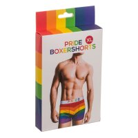OOTB Boxershorts, Pride, 3 Größen sortiert, 4x M, 5x L, 3x XL, 90% Polyester, 10% Elasthan, in Geschenkverpackung