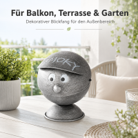 Sturmaschenbecher Smoky Kugelform