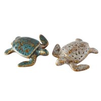 Deko Schildkröte aus Keramik lasiert 8x7,5x3 cm...