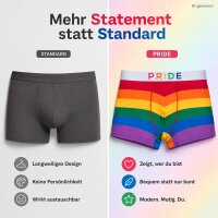Pride Boxershorts Größe M Bunt Regenbogen Herrenunterwäsche Geschenk