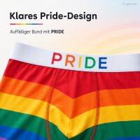 Pride Boxershorts Größe M Bunt Regenbogen Herrenunterwäsche Geschenk