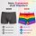 Pride Boxershorts Größe M Bunt Regenbogen Herrenunterwäsche Geschenk