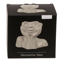 Keramik-Vase Face 14 x 7 x 11,5 cm