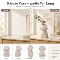 Keramik-Vase „Womens Body“ Weiß – kleine Deko-Vase 12,5 cm