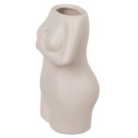 Kermaik-Vase Womens Body Weiß 8,5 x 6,5 x 12,5 cm