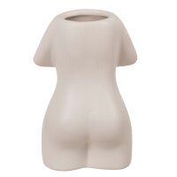 Kermaik-Vase Womens Body Weiß 8,5 x 6,5 x 12,5 cm
