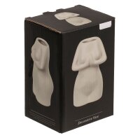 Kermaik-Vase Womens Body Weiß 8,5 x 6,5 x 12,5 cm
