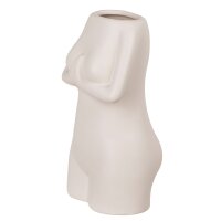 Kermaik-Vase Womens Body Weiß 11 x 9 x 18 cm